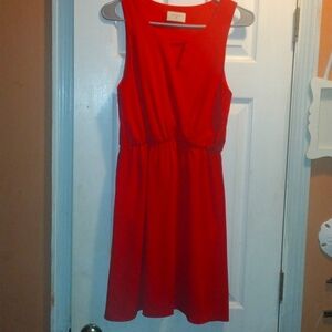 Sleeveless Red Dress